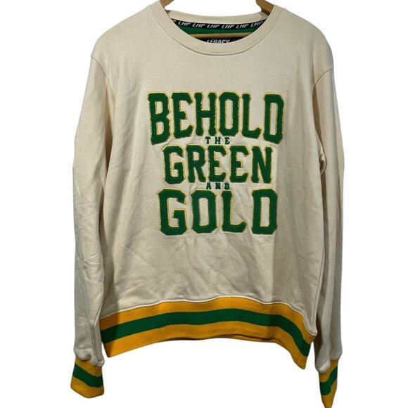 Norfolk State University Behold the Green & Gold Sweatshirt M Retro Varsity NWT - Picture 1 of 12